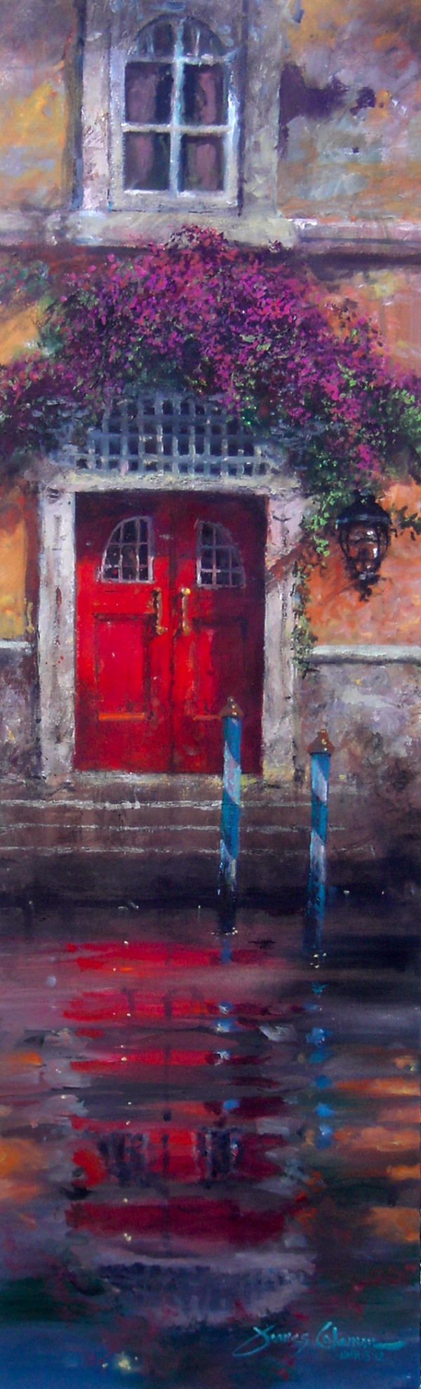 red door reflection painting - 2011 red door reflection art painting